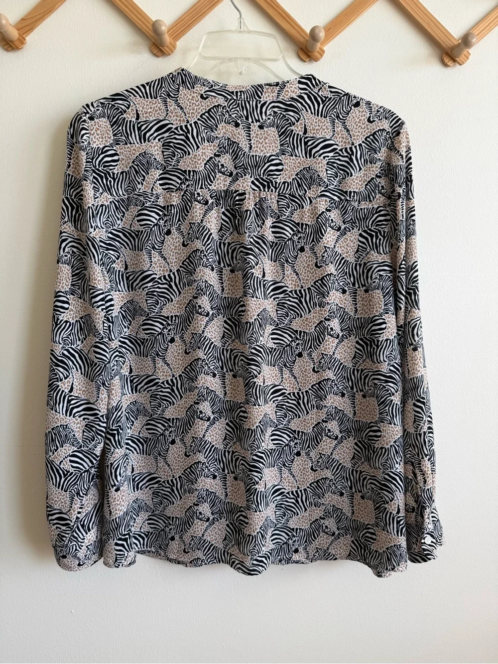 J.Crew Zebra Animal Print Shirt